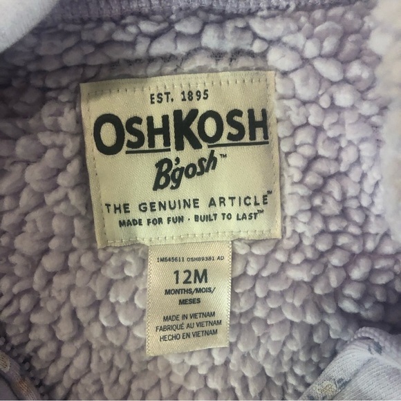 2 Oshkosh Zip Up Hoodies - Picture 3 of 10